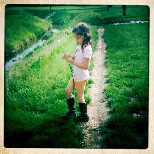 Wild Girl with Wild Onion