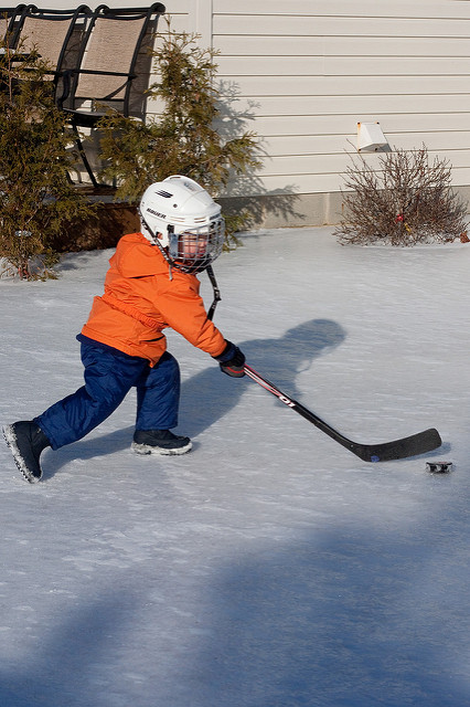 Backyard ice rink