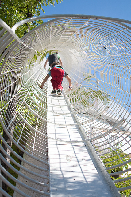City Museum, St. Louis: praying mantis climber