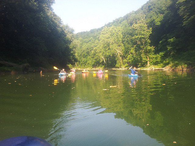 Kayaking with kids via The Risky Kids