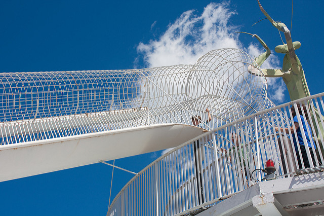 City Museum, St. Louis: praying mantis slide