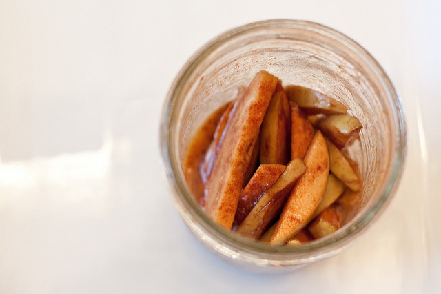Cinnamon Sugar Apples Cooked in the Dishwasher